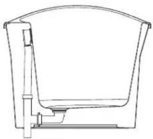 Line drawing of a mechanical component or bracket (no text or symbols)