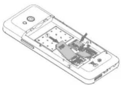 PHILIPS Xenium E590 - Встановлення SIM-картки та заряджання акумулятора - 3
