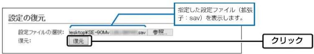 ICOM SE-90M - 保存された設定の書き込み(復元) - 2