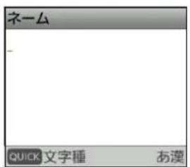 ネーム QUICK 文字種 あ漢