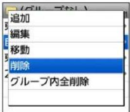 追加 編集 移動 削除 グループ内全削除
