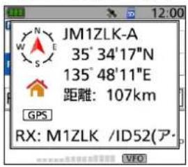 JM1ZLK-A 35° 34'17"N 135° 48'11"E 距離: 107km GPS RX: M1ZLK /ID52(·