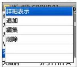 詳細表示 追加 編集 削除