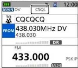 MAIN DV CSQL TO CQCQCQ FROM 438.030MHz DV 438.030 DR FM 433.000 PSKIP VFC