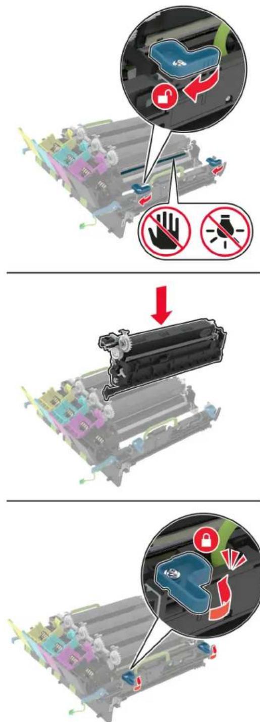 LEXMARK CX730 - Spalvinio vaizdo gavimo komplekto keitimas - 9