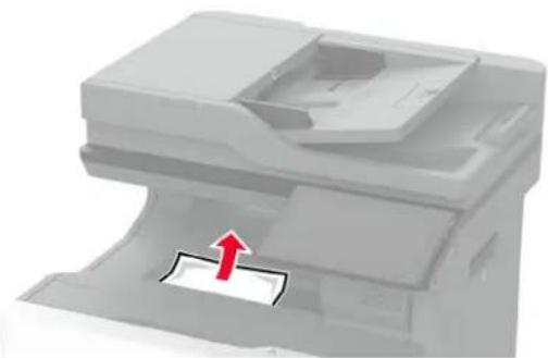 LEXMARK CX730 - Popieriaus strigtis standartinėje dėtuvėje - 1