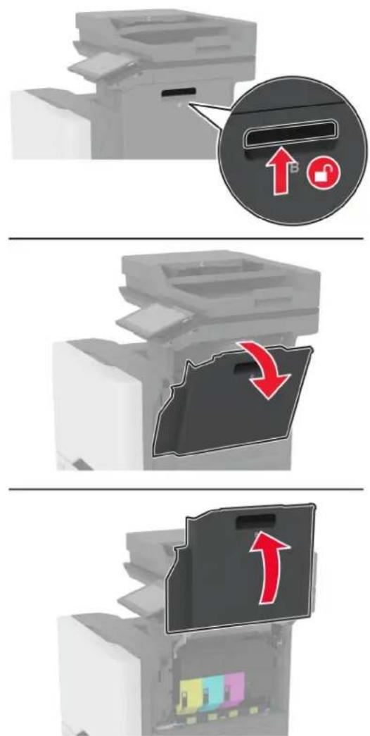 LEXMARK CX730 - Dažų atliekų konteinerio keitimas - 1