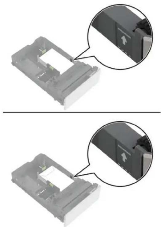 LEXMARK CX730 - Popieriaus idėjimas i déklus - 6