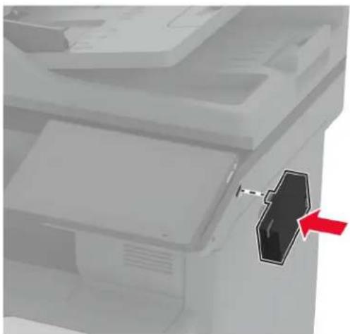 LEXMARK CX730 - Belaidžio tinklo spausdinimo serverio „MarkNet N8372“ prijungimas - 1
