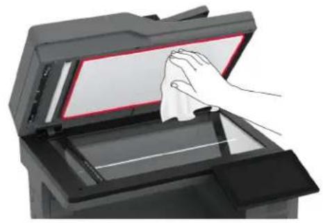 LEXMARK CX730 - Skenerio valymas - 3