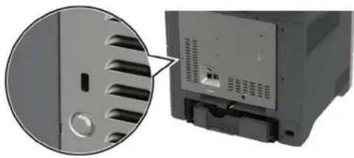 LEXMARK CX730 - Saugos lizdo vietos nustatymas - 1