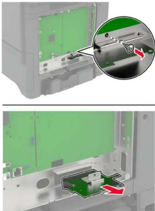 LEXMARK CX730 - Fakso plokštės įrengimas - 3