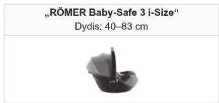 "RÖMER Baby-Safe 3 i-Size" Dydis: 40–83 cm