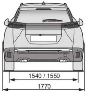 PEUGEOT 2008 (2025) - Matmenys (mm) - 2