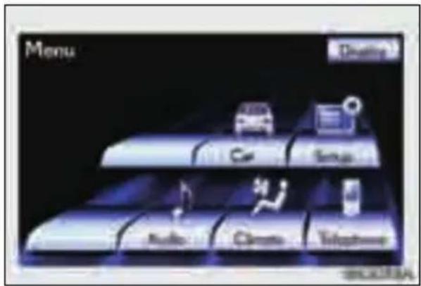 Menu Display Car SaaS Audio Phone Telephone