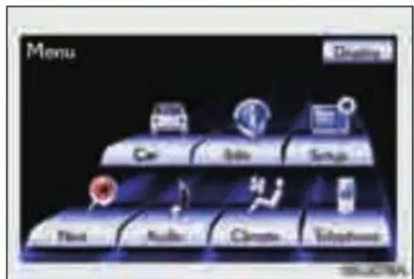 Menu Cer Audio Clean Telephone Display
