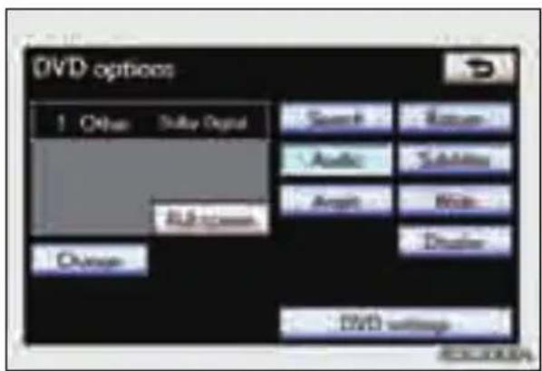 DVD options 1 Other Subby Digital Send Audio Ampl Switch Subway Role Dislier Open DVD setup