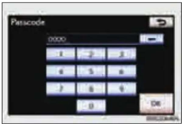 Passcode 0000 1 2 3 4 5 6 7 8 9 0 OK