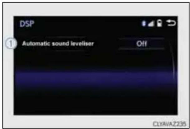 DSP Automatic sound leveliser Off CLYAVA2235