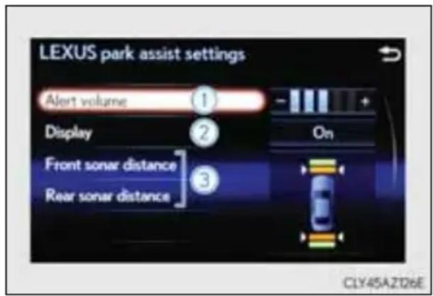 LEXUS IS 300h (2013) - Lexus apstāšanās palīgsensora iestatīšana - 1