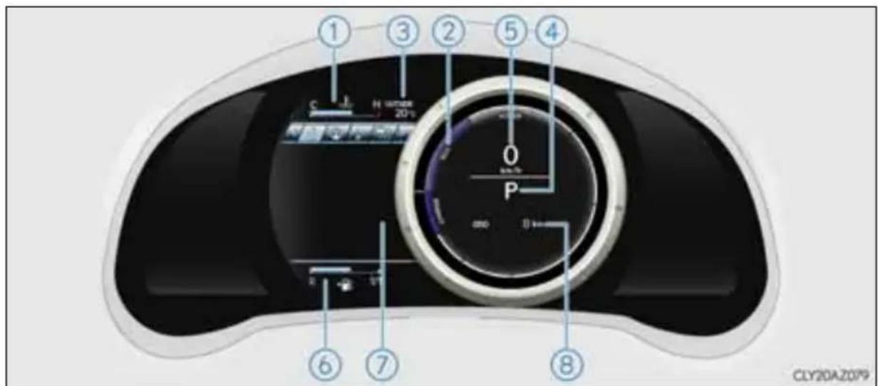 LEXUS IS 300h (2013) - Mērinstrumenti un rādītāji - 3