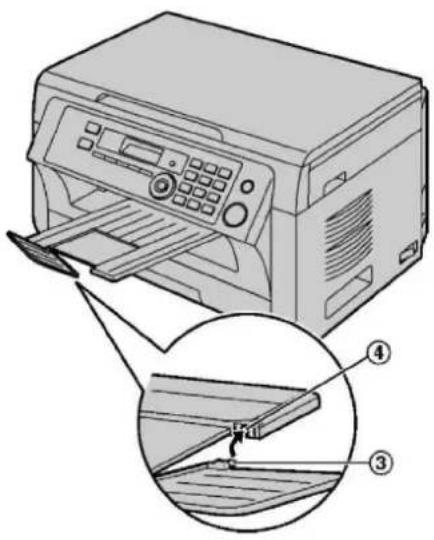 PANASONIC KX-MB2030FXW - Ja ir atdalijusies paplātes pagarinātāja virsēja daļa - 2