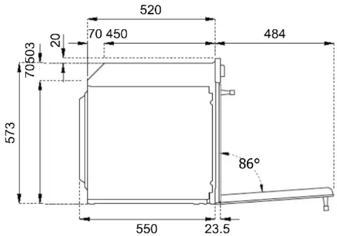 520 70 450 484 20 70 503 573 86° 550 23.5