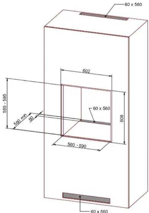 60 x 560 602 60 x 560 608 585 - 595 560 mn 80 560 - 590 60 x 560