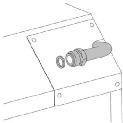 BERTAZZONI F605HERGKNE - ΣΥΝΔΕΣΗ ΤΗΣ ΣΥΣΚΕΥΗΣ ΣΤΗΝ ΠΑΡΟΧΗ ΑΕΡΙΟΥ - 1