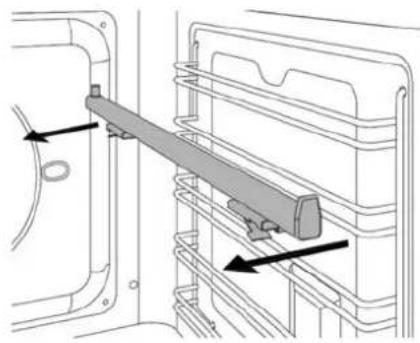 BERTAZZONI F605HERGKNE - Αφαίρεση των τηλεσκοπικών βραχιόνων - 1