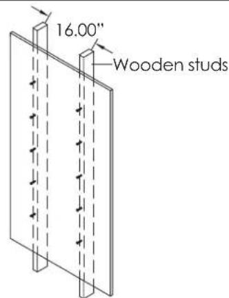 16.00" Wooden studs