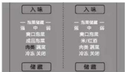 入味 —— 柏菜儲藏 — 強 中 勁 粵口泡菜 成品泡菜 肉类 薬菜 冷凍 关閉 儲藏 入味 —— 柏菜儲藏 — 強 中 勁 粵口泡菜 米/红酒 肉类 薬菜 冷凍 关閉 儲藏
