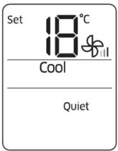 Set 18°C Cool Quiet