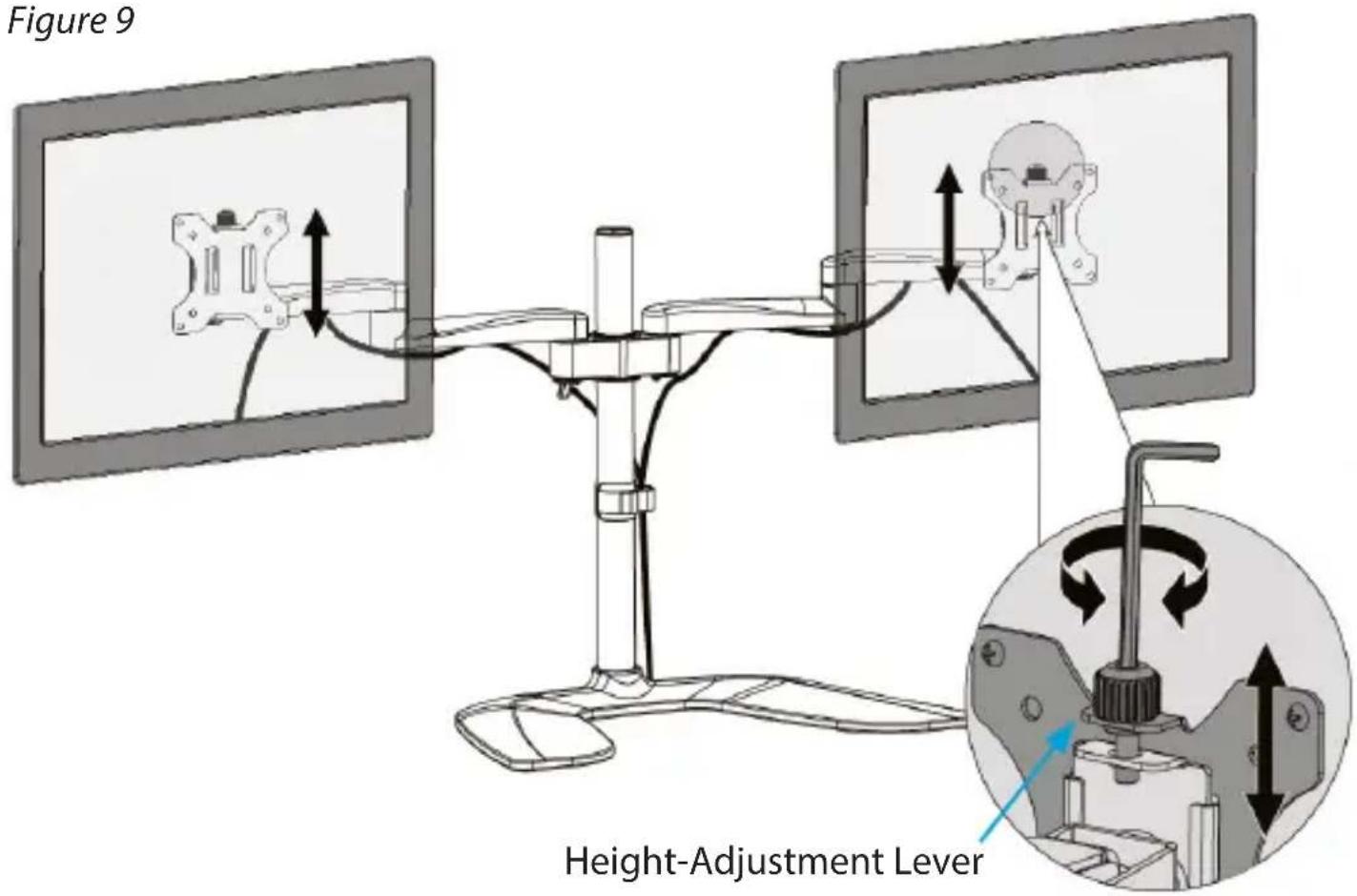 Figure 9 Height-Adjustment Lever