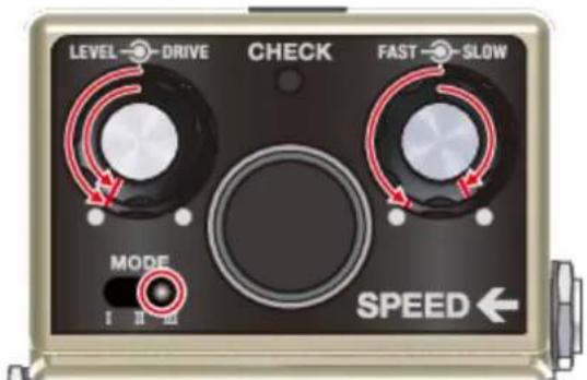 BOSS Rotary Ensemble RT-2 - 要松开制动器,请再次踩下脚踏开关 CTL2。 - 1