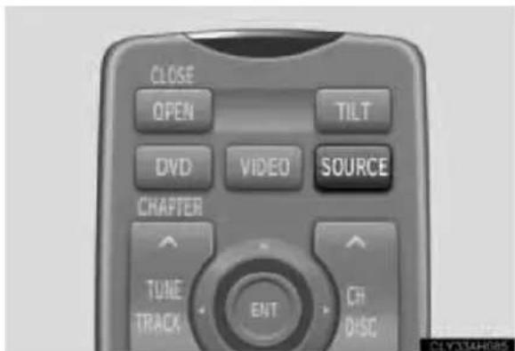 CLOSE OPEN TILT DVD VIDEO SOURCE CHAPTER TUBE TRACK ENT CH DISC