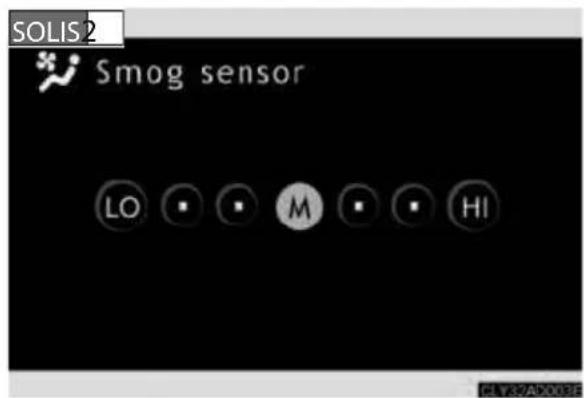 SOLIS 2 Smog sensor LO • • M • • HI