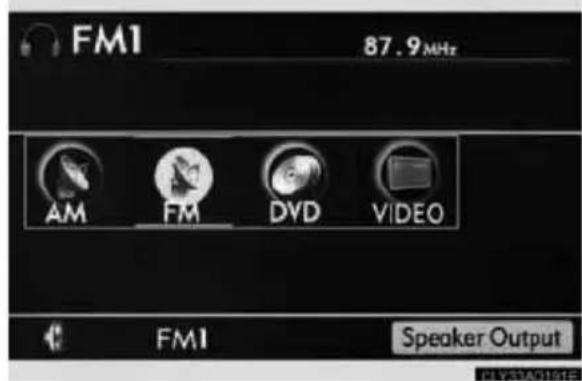 FM1 87.9MHz AM FM DVD VIDEO FM1 Speaker Output