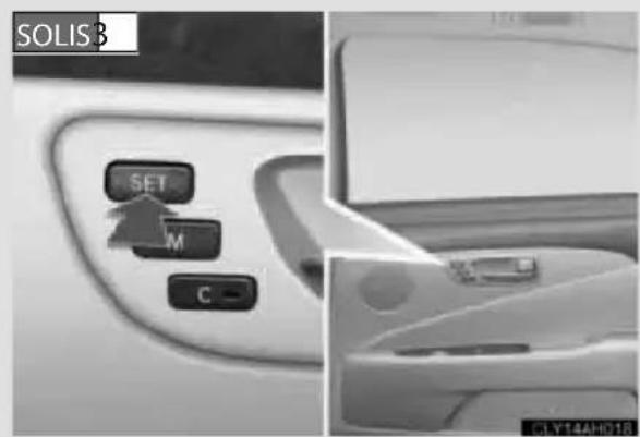 LEXUS LS 600h L (2007) - 1-4. Regulējamās komponentes (sēdekļi, spoguļi, stūre) Aizmugures sēdekļa stāvokļa atmiņa (ja aprikots) - 1
