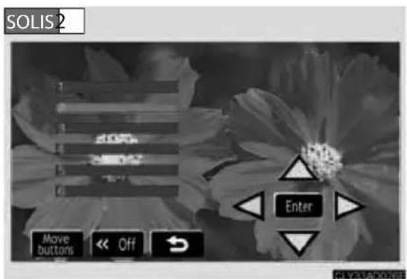 SOLIS 2 Move buttons << Off Enter