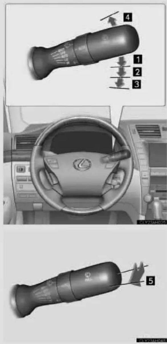 LEXUS LS 600h L (2007) - Vējstikla tīrītāji un skalotāji - 1