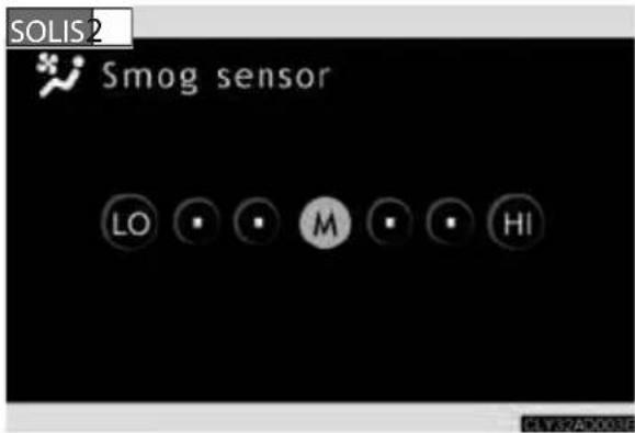SOLIS2 Smog sensor LO • • M • • HI