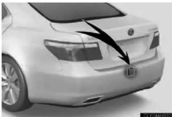 LEXUS LS 600h (2007) - Aizmugures radara sensors - 1