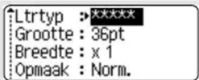 Ltrtyp :***** Grootte : 36pt Breedte : x 1 Opmaak : Norm.