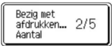 Bezig met afdrukken... 2/5 Aantal