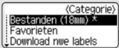 Bestanden (18mm) * Favorieten Download nwe labels