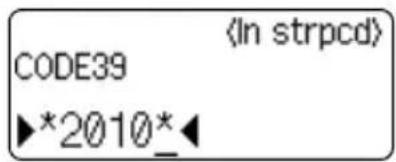 CODE39 *2010* ⟨In strpcd⟩