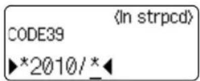 CODE39 *2010/*
