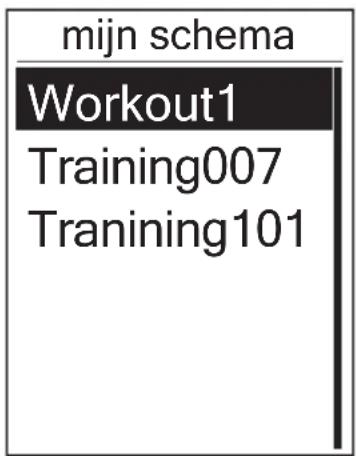 Bryton Rider 40T - Mijn schema workouts - 1