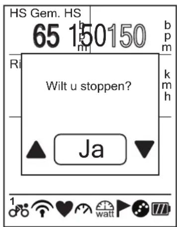 Bryton Rider 40T - Navigeren stopzetten - 1